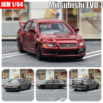 1:64 Mitsubishi Počiatočné D EVO 7 ⅶ Miniatúrny Model, JKM 1/64 Premium autíčka Vozidla Zdarma Kolesá Diecast Zliatiny Kolekcie Darček