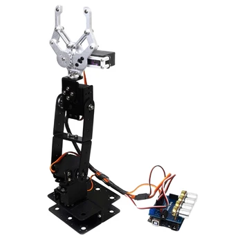 1 KS SNAM5300 4Dof Montovaných Kovových Štyri Voľné Robotické Rameno DIY Hračka Robot Náhradné Diely Pre Arduino Auta