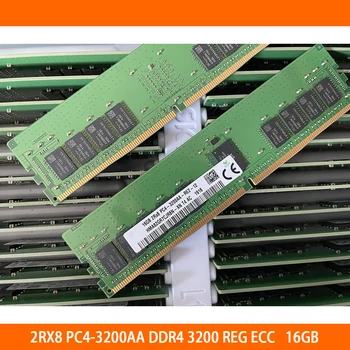 1PCS RAM 16GB 16 G 2RX8 PC4-3200AA DDR4 3200 ECC REG Server Pamäť Vysokej Kvality Rýchlu Loď