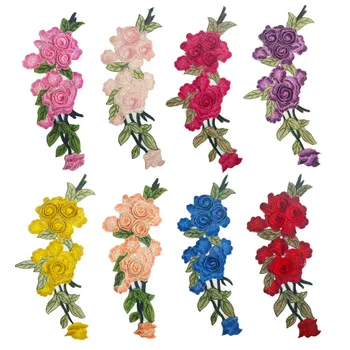 1Pc 3D Kvet 8 Farby, Vyšívané Textílie Kvet Venise Čipky Šitie Nášivka Čipky Golier Výstrihu Golier Nášivka Príslušenstvo