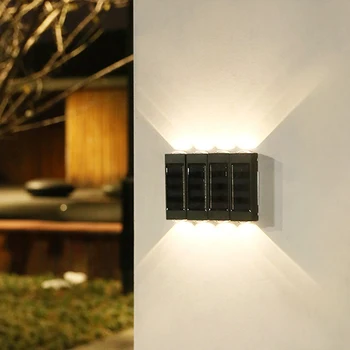 4PCS Nepremokavé Solárne Lampy, Záhradné Dekorácie Balkón Dvore Ulici Nástenné Svietidlo Dekor Záhradníctvo Svetlo