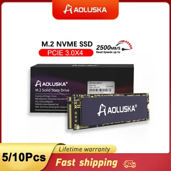 5/10Pcs AOLUSKA M. 2 PCIe SSD NVME 128 gb kapacitou 256 GB ssd (Solid State Drive 512 gb diskom 1 TB HDD Gen3 x4 2280 Interný Pevný Disk Pre Prenosné Ploche