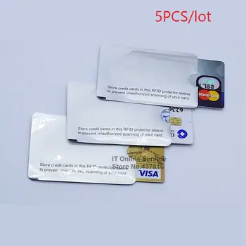 5 KS/veľa RFID Tienené Karty Rukáv 13.56 mhz IC ochrana karty plášť karty NFC, Skladovanie Home Office Skladovanie
