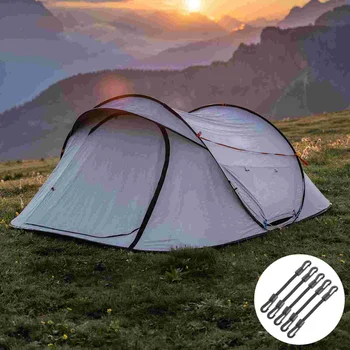 5 ks Multi-funkčné Zavesenie Lana Outdoor Camping Háčik Popruhy Prenosné Kravatu Nadol Popruhy