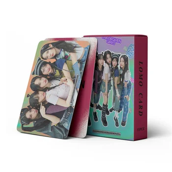 55pcs/set Kpop LE SSERAFIM Malé Karty Japonský Album UNFORGIVEN Album Karty Kim Chae-Yuen Miyawaki Sakira Print Art Print Karty