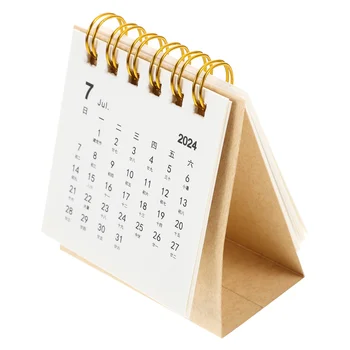 Adventný Kalendár 2024 Stôl Miniatúrne Stolové Malé Poznámka Stojí Flip pre Office