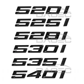 Auto 3D ABS Kufor Písmen Loga Odznak Znak Odtlačkový Nálepka Pre BMW 5 series 520i 525i 528i 530i 535i 540i E39 E60 E61, F10, F11 G30