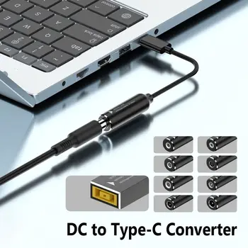DC Typ C PD 65W Napájací Adaptér Converter 5.5X2.5 7.4X5.0 4.5X3.0 mm Notebook, Nabíjačka USB, C Konektor pre Xiao/Samsung/Lenovo