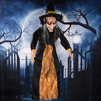 Halloween Čarodejnice Ghost Dekor Horor Prívesok Žiariace Žart Rekvizity Elektrické Hračky Haunted House Bar Club Domov Festival Dekorácie