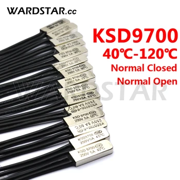 KSD9700 5A250V 40-120 Stupeň Celzia Normálne Zatvorené Otvorené Bimetal Disk Teplota Spínač, Termostat Tepelnej Protector