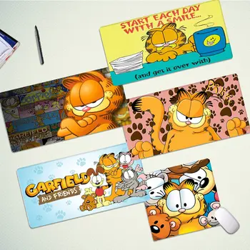 Karikatúra-G-Garfieldes Mousepad dievča pad Klávesnice Mat Gumy Gaming mousepad Stôl Mat Veľkosť pre veľké Okraji Zamknutie Klávesnice Pad
