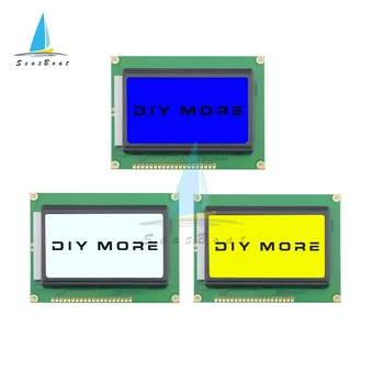 LCD 12864 Modul Modrá Žltá Biela Obrazovka 8X4 Znakov LCD Displeja Modul AIP31020 Radič 3.3 V, 5 V Jednom Riadku Paralelný Port