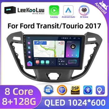 LeeKooLuu Carplay Android Auto 2 Din autorádia GPS Stereo Pre Ford Focus 2017 Tranzit/Tourio Android Multimediálny Prehrávač 4G WiFi