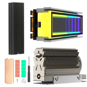 M. 2 (Solid State Drive) Chladič 5V 3PIN Heat Pipe Chladiča Radiátor M. 2 (Solid State Drive) Radiátorov SSD Chladnejšie Plne elektrolyticky pokrývajú
