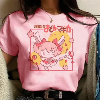 Madoka Magica top ženy lete streetwear harajuku tričko dievča anime grafické oblečenie