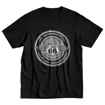 Male Vintage Historické Trase 66 T Košele, Krátke Rukáv Bavlnené Tričká Módne T-shirt Matka Cestnej Amerike Diaľnici Tee vrchné Oblečenie