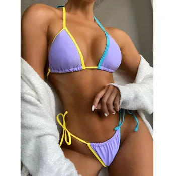 Nastaviť Bandeau Obväz Bikini Žien, Plavky, Plážové Oblečenie Plavky S Push-Up Brazílsky Swimwears Podprsenky Nastaviť