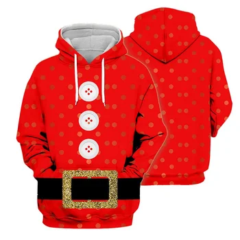 Otec Vianoc Cosplay Hoodie 3D Santa Claus Grafické Hoodies pre Mužov, Ženy, Zimné Mikina Vtipné Vianočné Darčeky Kapucňou Pulóvre