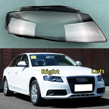 Pre Audi A4 A4L B8 2009-2012 Transparentné Tienidlo Predného Svetlometu Shell Svetlometov Kryt Objektívu Plexisklo Auto Náhradné Diely