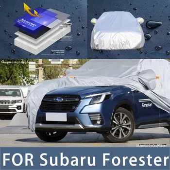Pre Subaru Foreater Vonkajšie Ochrany Full Auto Pokrýva Snehová pokrývka Slnečník Vodotesný, Prachotesný Exteriéru Auto príslušenstvo