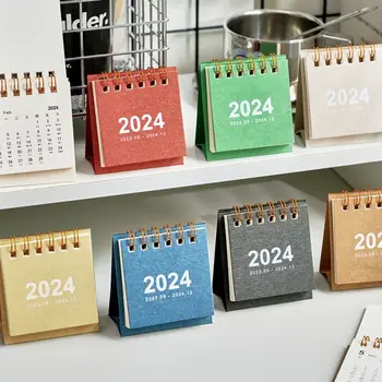 Stojí Flip Kalendár 2024 Kalendár Agenda Organizer Denný Plán Stolový Kalendár Ročné Agendy Plán Planner