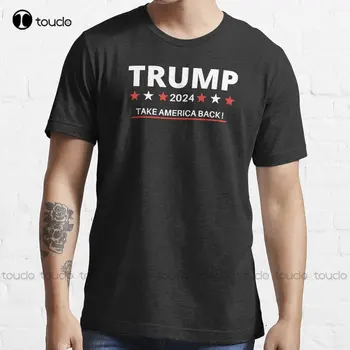Trump 2024 Trvať Ameriky Späť Nie je Vinný Trendov T-Shirt Halloween Košele Zábavné Umenie Streetwear Cartoon Tee Vlastný Darček Xs-5Xl