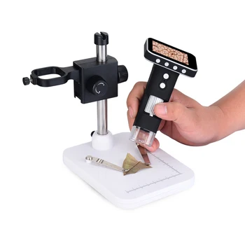 USB Digitálny Mikroskop 500X Zväčšenie Endoskopu 8 LED Mini Kamera s Telefónom, Sacie Kovový Stojan a v Prípade