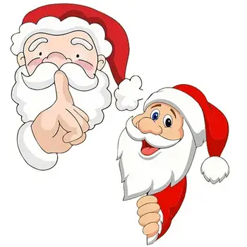 Univerzálne Slávnostné Vianočné Auto Samolepky Jolly Santa Claus A Sobov, Obtlačky Pre Windows Samolepiace Vozidla Vianočný Dekor