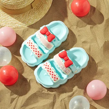 Veselá Mario Leto dve nosenie detí papuče non-slip soft-soled papuče pre vonkajšie a vnútorné nosenie