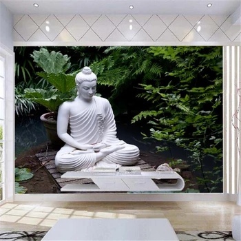 Vlastné Veľké Tapety 3d Photo nástenná maľba Buddha Cloud Vody Buddha Zen Zábava Zen, TV joj, Steny abstraktných de parede обои 3д для стен