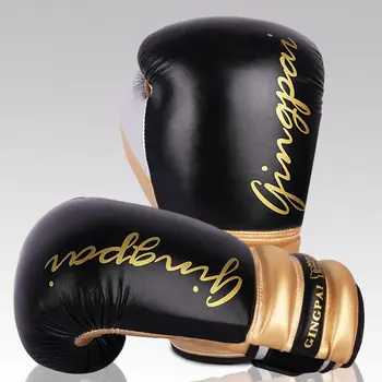 Vysoko Kvalitné Kožené Oblečenie-Odolný A Priedušný Boxerské Rukavice Pre Sanda Školenia, Pribrala Ochranné Boj Rukavice 12 OZ