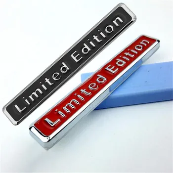 Čierna/červená 3D Kovov Limited Edition Odznak Univerzálny Auto Odtlačkový Nálepky Na Auto Styling