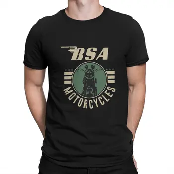 Birmingham Motocykle Mužov, T Košele BSA Moto Vintage Tee Tričko Krátky Rukáv, Okrúhly Golier T-Shirt Vytlačený Oblečenie