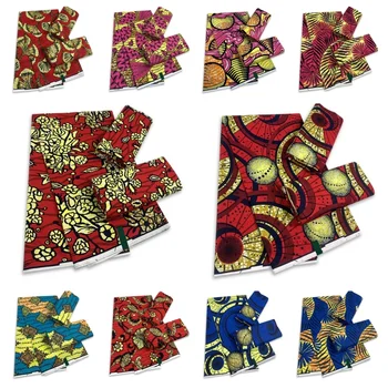 Horúce Ankara Textílie Afriky Skutočný Vosk Tkaniny Tlače Pôvodnej Vosk Vysoká Kvalita Zaručená Naozajstný Afriky Textílie Na Spoločenské Šaty