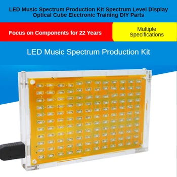 LED Hudba Spektrum Výrobných Súprava Spektrum Zobrazenie Úrovne Optickej Kocka Elektronické Vzdelávanie DIY Časti