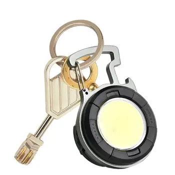 Malé Keychain Baterka Prenosné Svietidlo So 4 Svetelné Režimy Práce Svetlo Keyring LED Svetlo Pre Kempovanie Turistika Rybárske Batérie