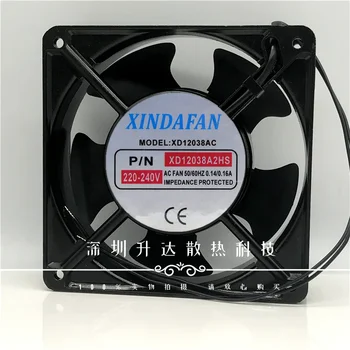 Nové xindafan XD12038AC 2hs 220V 12 cm 12038 kabinetu chladiaci ventilátor