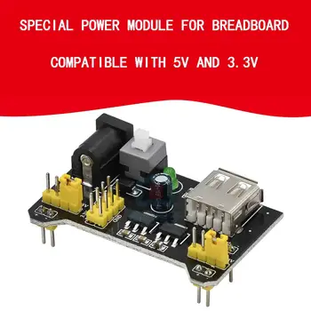 Špeciálny napájací modul pre Breadboard je kompatibilný s 5 V a 3.3 V